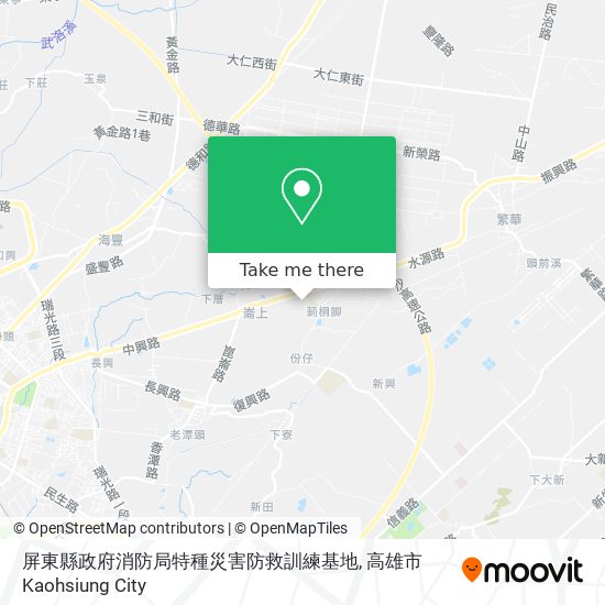 屏東縣政府消防局特種災害防救訓練基地 map