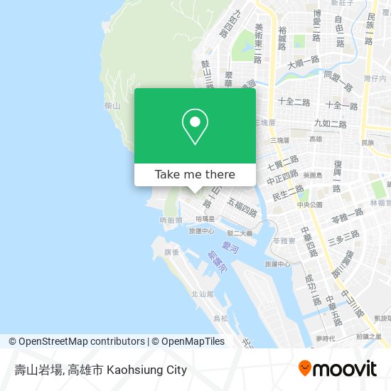壽山岩場 map