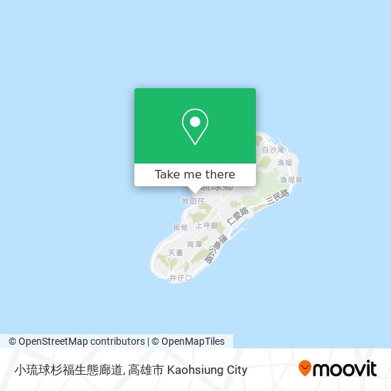 小琉球杉福生態廊道 map