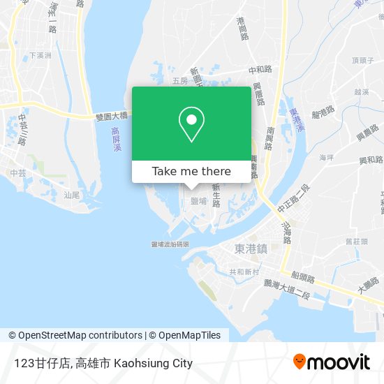 123甘仔店 map