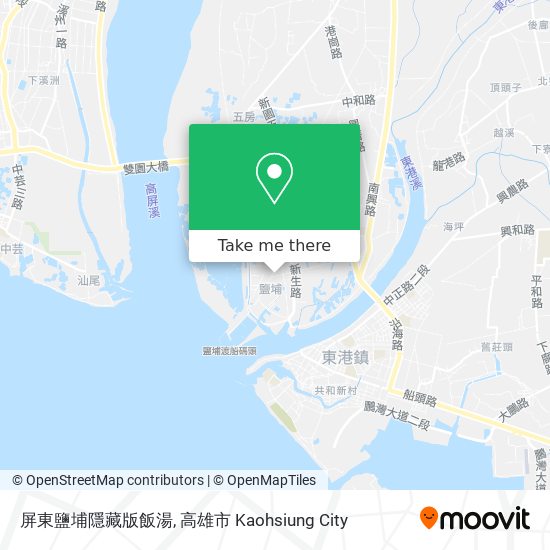 屏東鹽埔隱藏版飯湯 map
