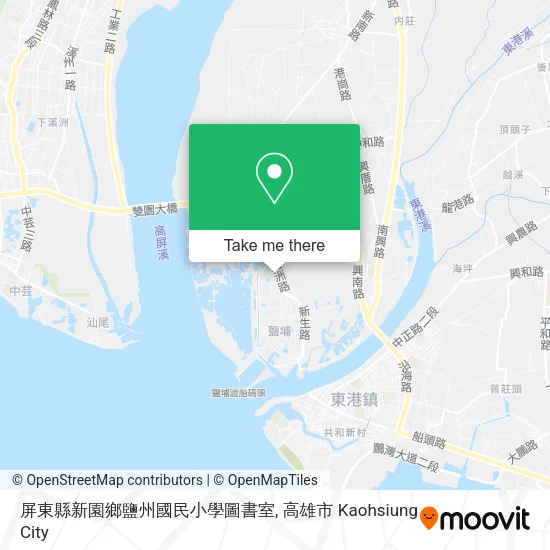 屏東縣新園鄉鹽州國民小學圖書室地圖