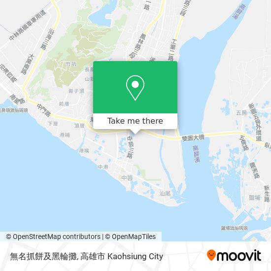 無名抓餅及黑輪攤地圖