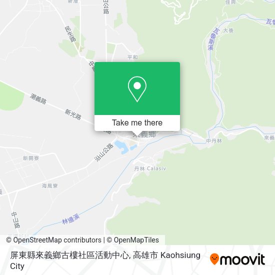 屏東縣來義鄉古樓社區活動中心地圖