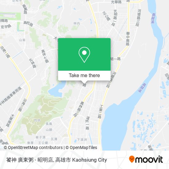 饕神 廣東粥 - 昭明店地圖