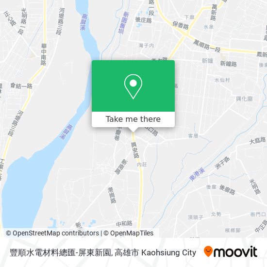 豐順水電材料總匯-屏東新園地圖