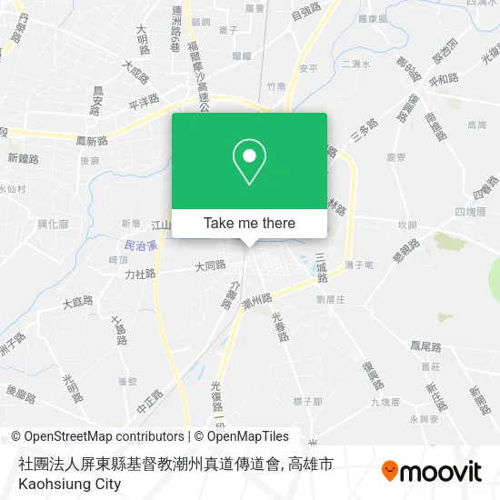 社團法人屏東縣基督教潮州真道傳道會 map