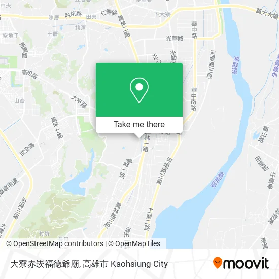 大寮赤崁福德爺廟地圖