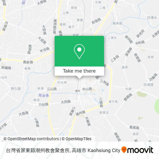 台灣省屏東縣潮州教會聚會所 map