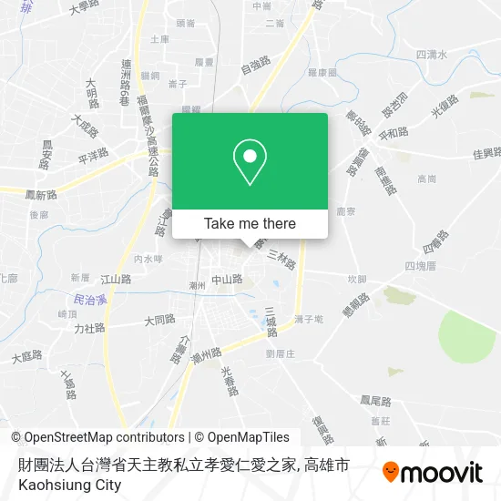 財團法人台灣省天主教私立孝愛仁愛之家地圖