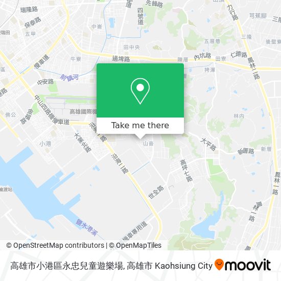 高雄市小港區永忠兒童遊樂場地圖