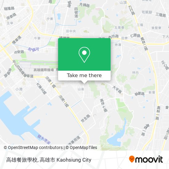 高雄餐旅學校 map