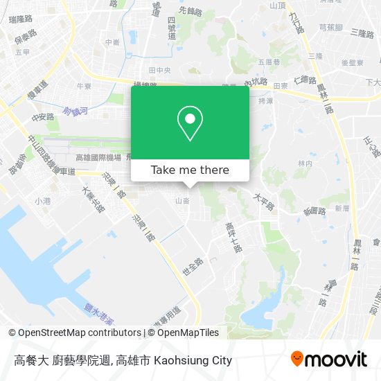 高餐大 廚藝學院週 map