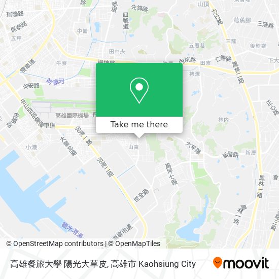 高雄餐旅大學 陽光大草皮 map
