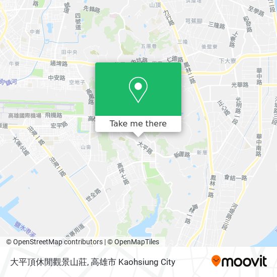 大平頂休閒觀景山莊地圖