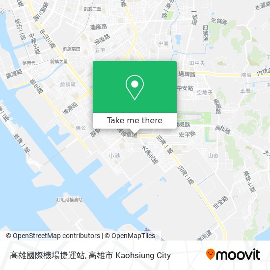 高雄國際機場捷運站 map