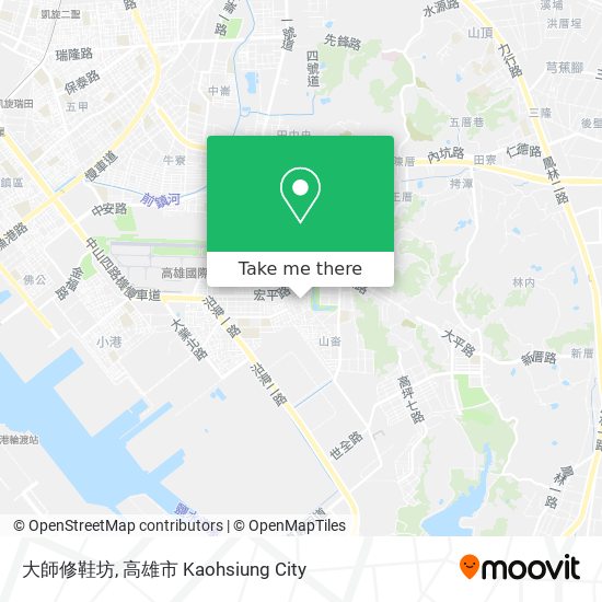 大師修鞋坊地圖