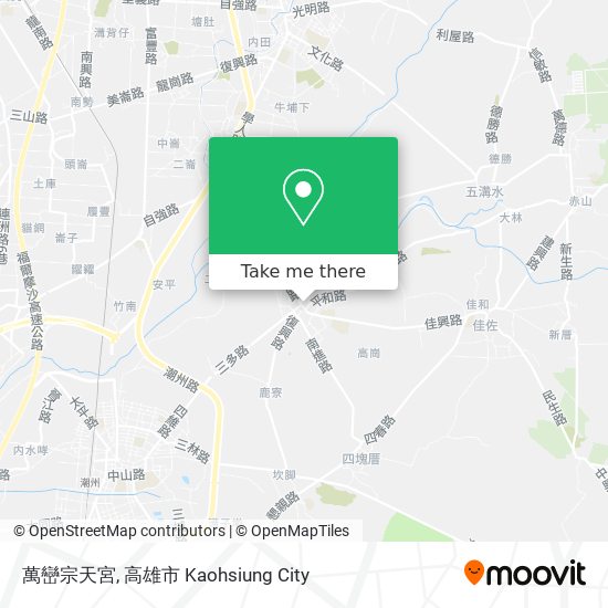 萬巒宗天宮 map