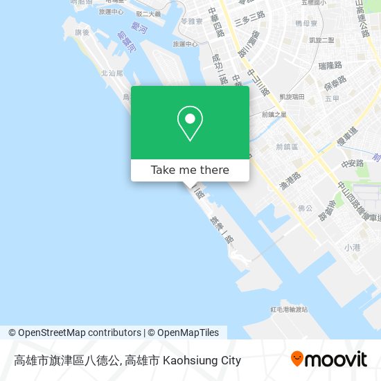 高雄市旗津區八德公地圖