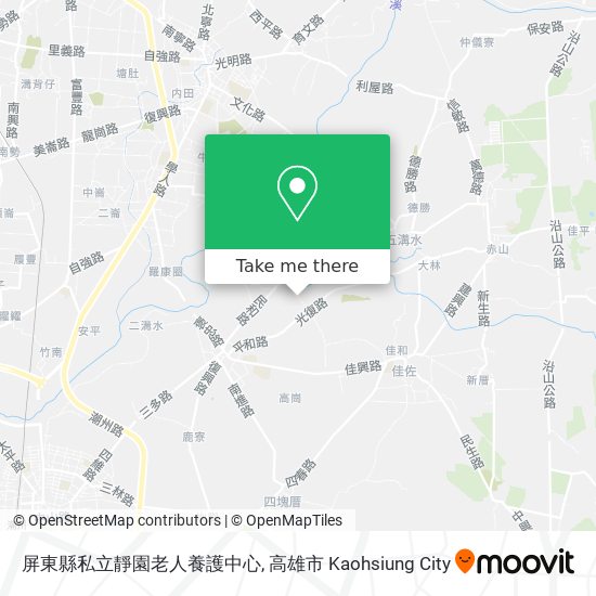 屏東縣私立靜園老人養護中心 map