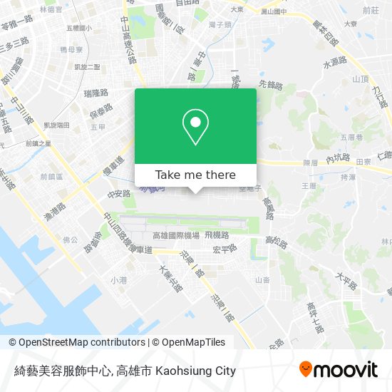綺藝美容服飾中心地圖