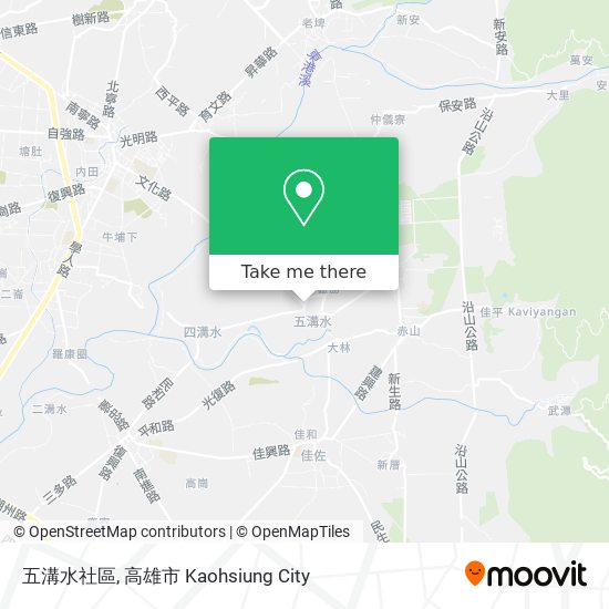 五溝水社區 map