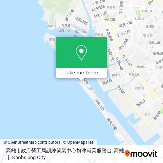 高雄市政府勞工局訓練就業中心旗津就業服務台 map