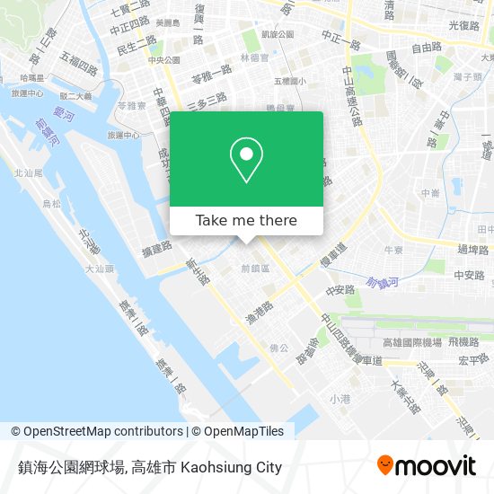 鎮海公園網球場 map