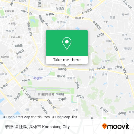 若謙f區社區 map