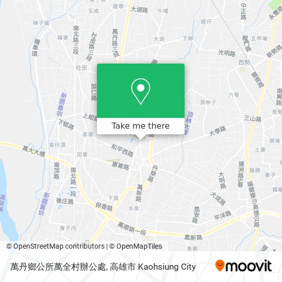 萬丹鄉公所萬全村辦公處地圖