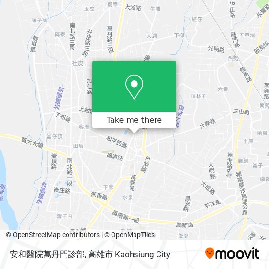 安和醫院萬丹門診部地圖
