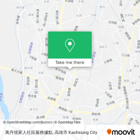 萬丹憶家人社區服務據點 map