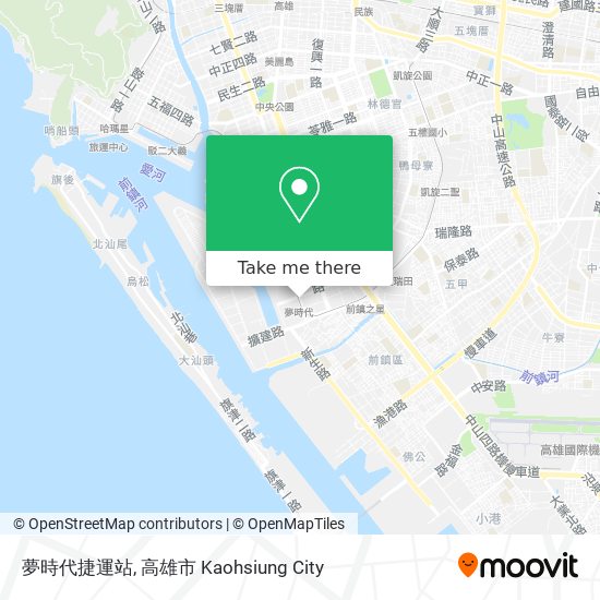 夢時代捷運站 map