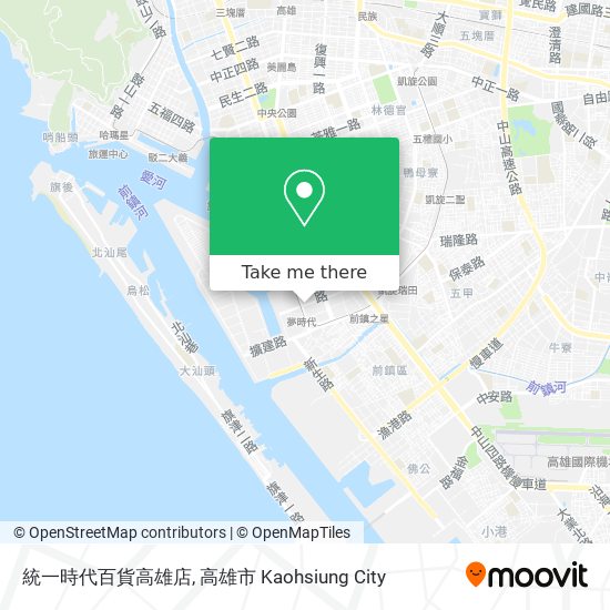 統一時代百貨高雄店 map