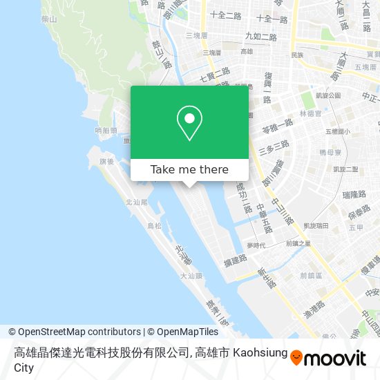 高雄晶傑達光電科技股份有限公司地圖