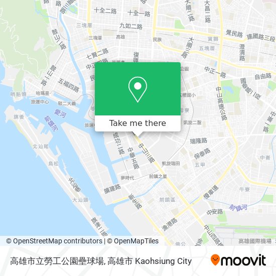 高雄市立勞工公園壘球場 map