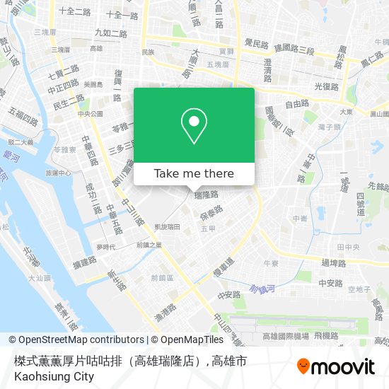 榤式薫薫厚片咕咕排（高雄瑞隆店）地圖