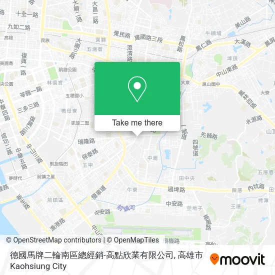 德國馬牌二輪南區總經銷-高點欣業有限公司地圖