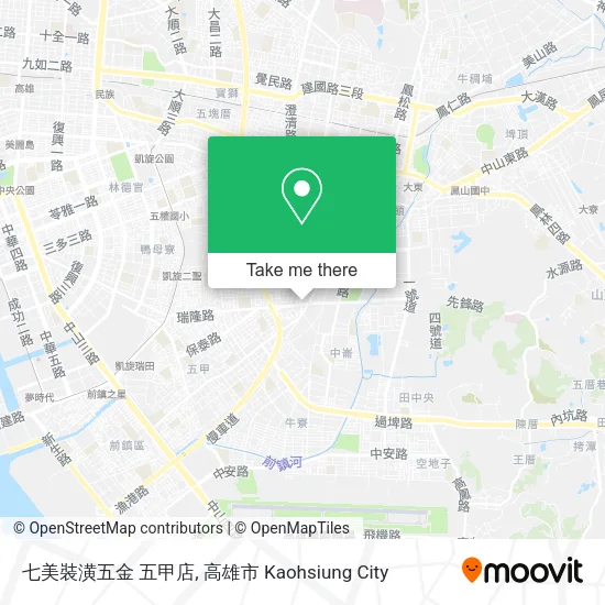 七美裝潢五金 五甲店地圖