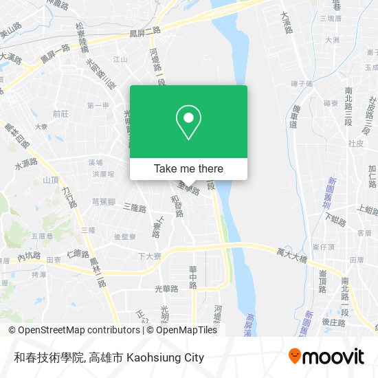 和春技術學院地圖