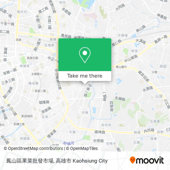 鳳山區果菜批發市場地圖