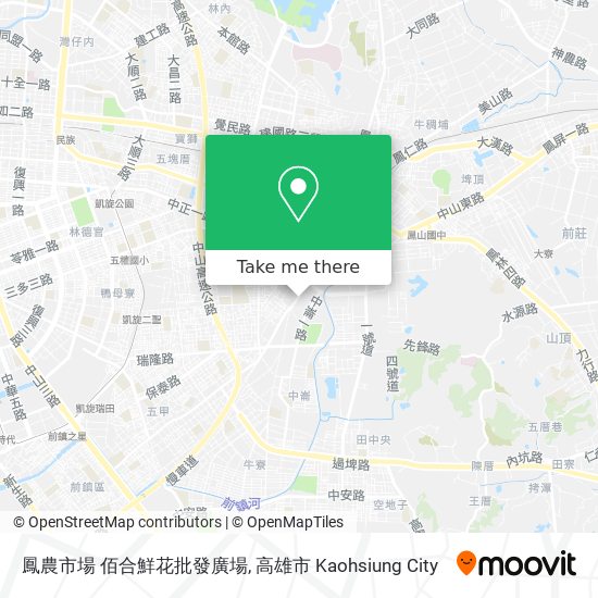 鳳農市場 佰合鮮花批發廣場 map