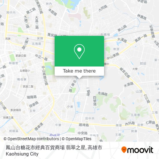 鳳山台糖花市經典百貨商場 翡翠之星地圖