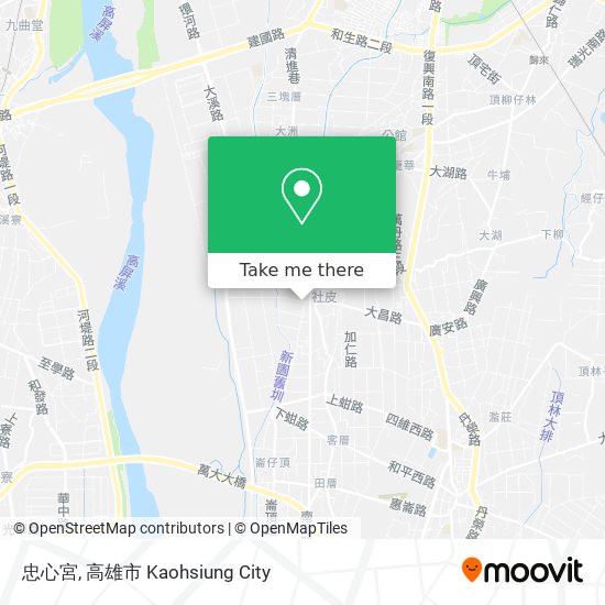 忠心宮 map