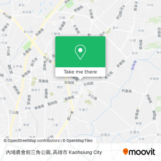 內埔農會前三角公園 map