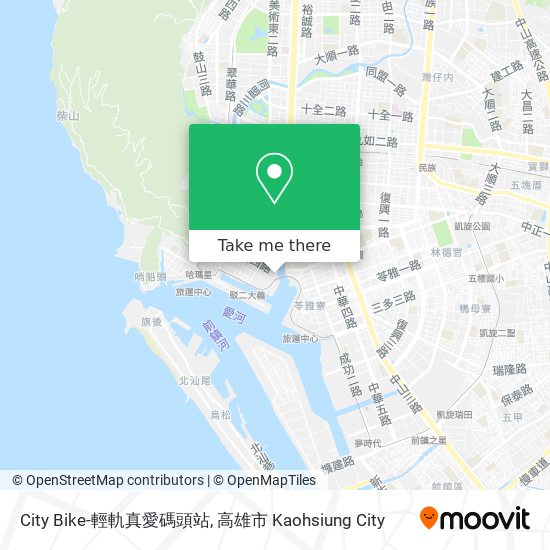 City Bike-輕軌真愛碼頭站 map