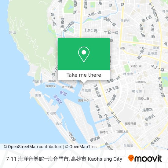 7-11 海洋音樂館—海音門市地圖