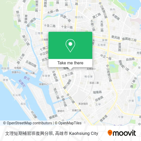 文理短期補習班復興分班 map