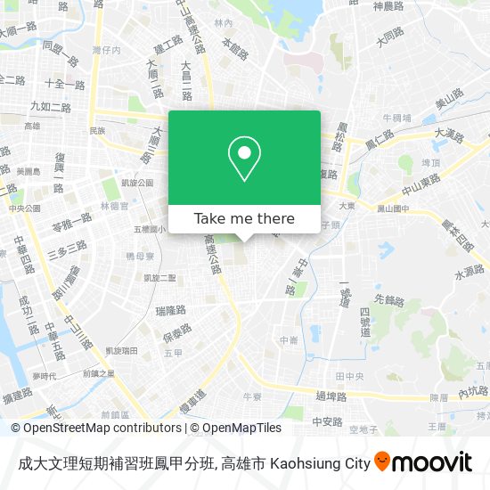 成大文理短期補習班鳳甲分班 map