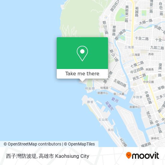 西子灣防波堤 map